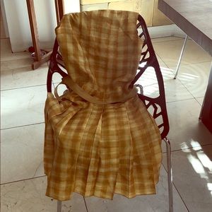 Marc Jacobs sleeveless midi dress 👗 silk withbelt